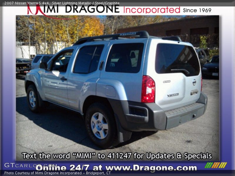 Silver Lightning Metallic / Steel/Graphite 2007 Nissan Xterra S 4x4