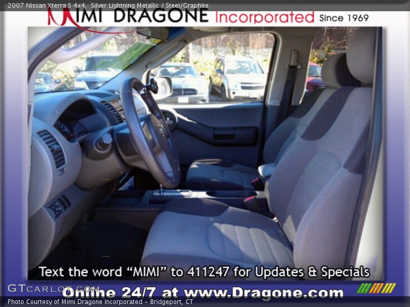 Silver Lightning Metallic / Steel/Graphite 2007 Nissan Xterra S 4x4