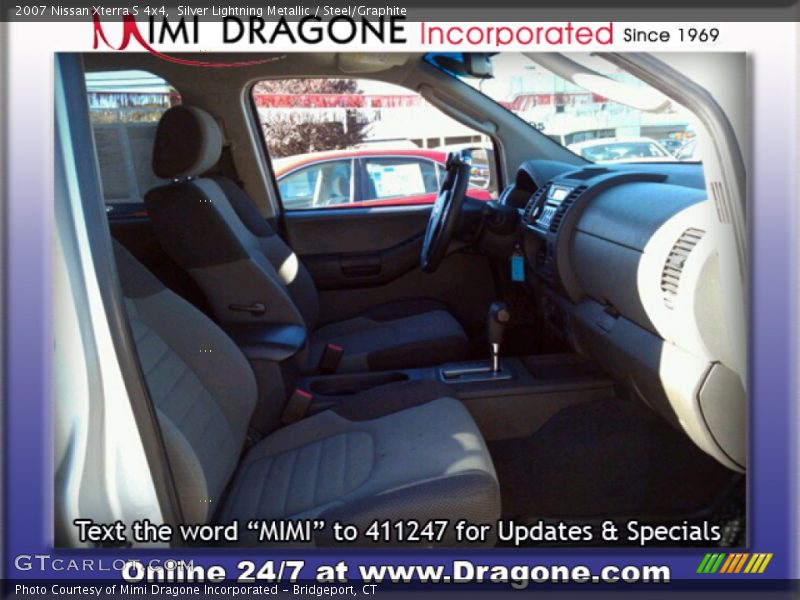 Silver Lightning Metallic / Steel/Graphite 2007 Nissan Xterra S 4x4