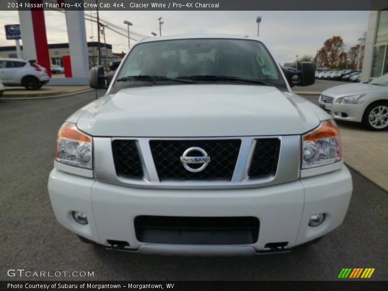 Glacier White / Pro-4X Charcoal 2014 Nissan Titan Pro-4X Crew Cab 4x4