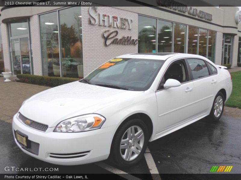 Summit White / Ebony 2013 Chevrolet Impala LT