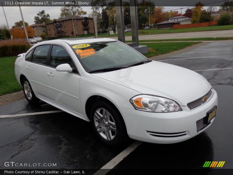 Summit White / Ebony 2013 Chevrolet Impala LT