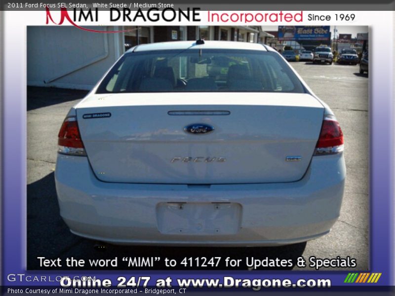 White Suede / Medium Stone 2011 Ford Focus SEL Sedan