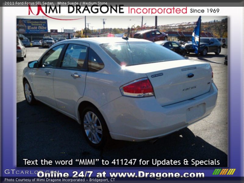 White Suede / Medium Stone 2011 Ford Focus SEL Sedan