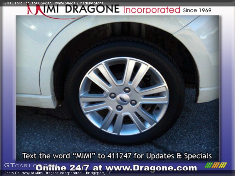White Suede / Medium Stone 2011 Ford Focus SEL Sedan