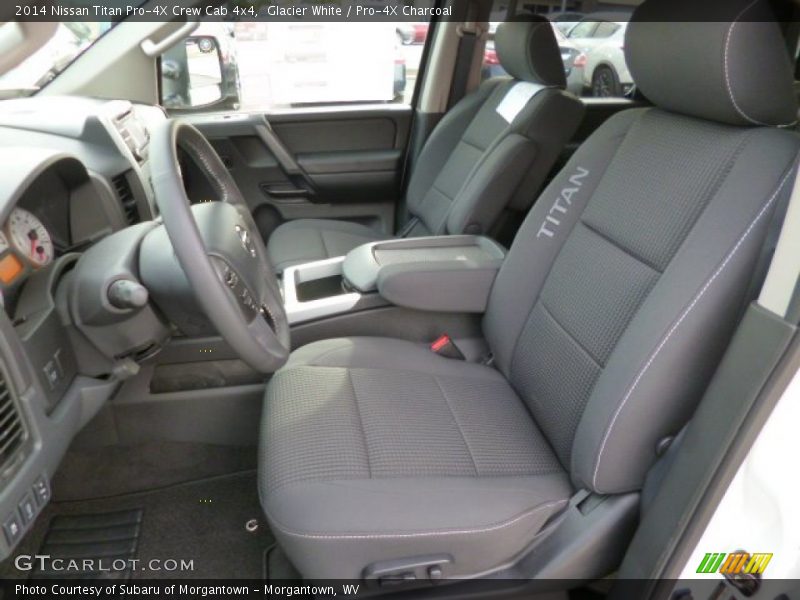 Front Seat of 2014 Titan Pro-4X Crew Cab 4x4