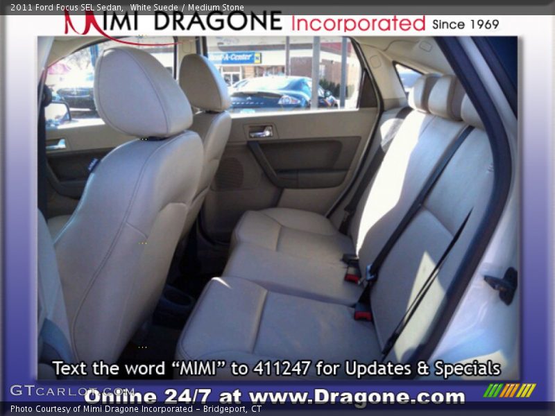 White Suede / Medium Stone 2011 Ford Focus SEL Sedan