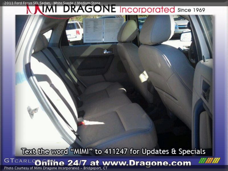White Suede / Medium Stone 2011 Ford Focus SEL Sedan