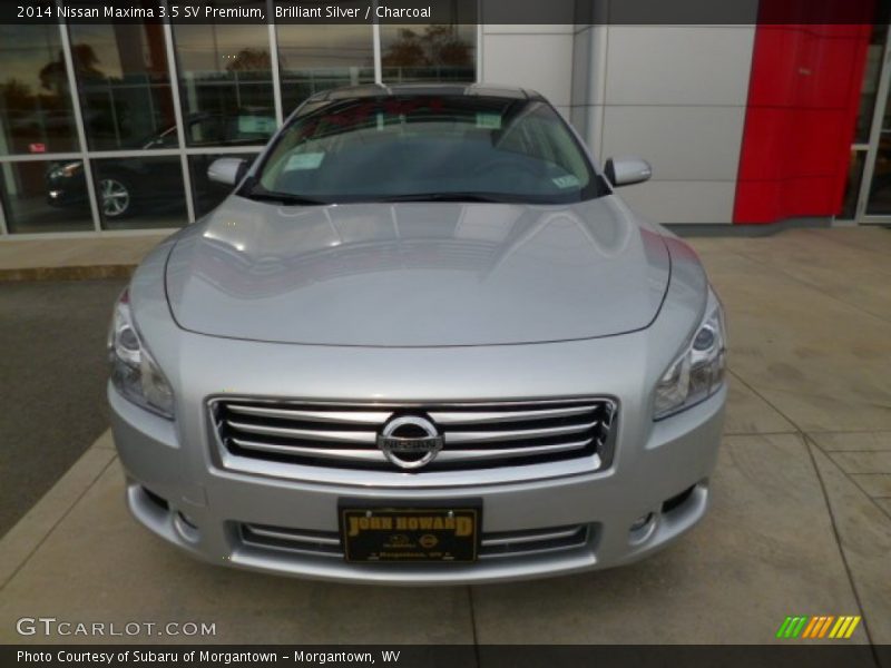 Brilliant Silver / Charcoal 2014 Nissan Maxima 3.5 SV Premium