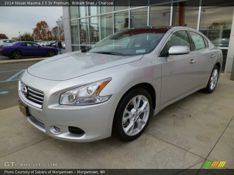 Brilliant Silver / Charcoal 2014 Nissan Maxima 3.5 SV Premium