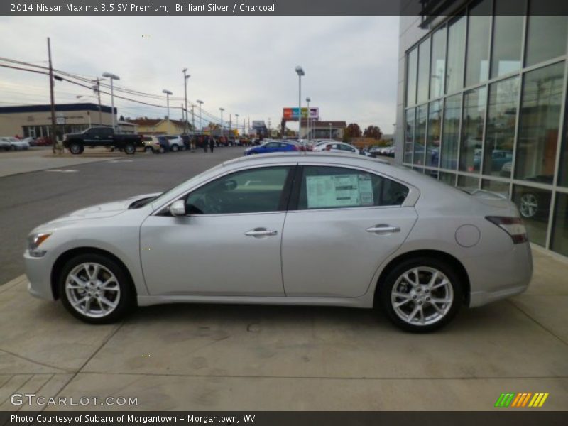 Brilliant Silver / Charcoal 2014 Nissan Maxima 3.5 SV Premium