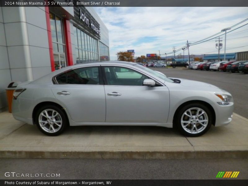 Brilliant Silver / Charcoal 2014 Nissan Maxima 3.5 SV Premium
