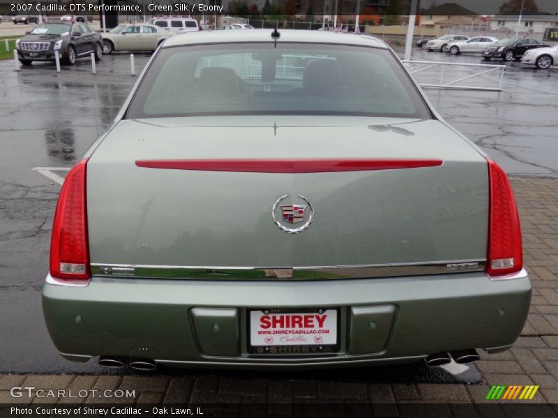 Green Silk / Ebony 2007 Cadillac DTS Performance