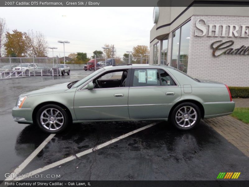 Green Silk / Ebony 2007 Cadillac DTS Performance