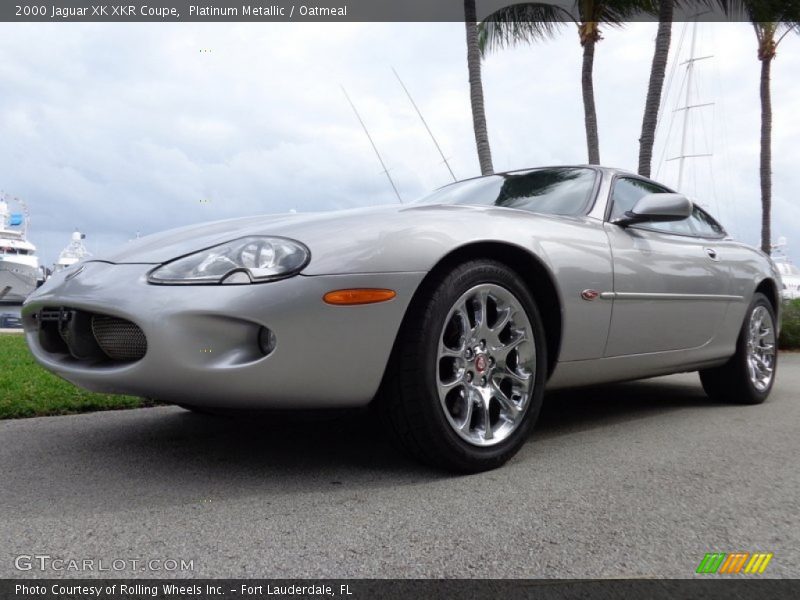 Platinum Metallic / Oatmeal 2000 Jaguar XK XKR Coupe