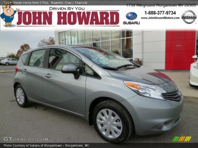 Magnetic Gray / Charcoal 2014 Nissan Versa Note S Plus