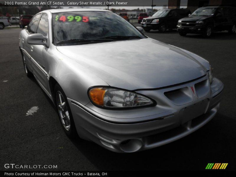 Galaxy Silver Metallic / Dark Pewter 2001 Pontiac Grand Am GT Sedan