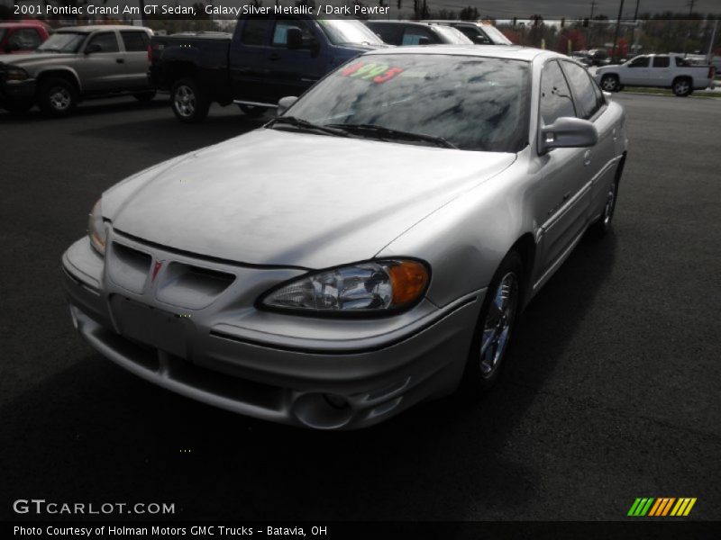 Galaxy Silver Metallic / Dark Pewter 2001 Pontiac Grand Am GT Sedan