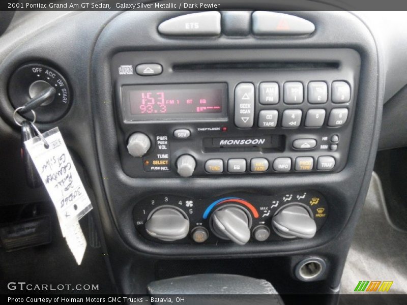 Controls of 2001 Grand Am GT Sedan