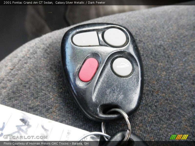Keys of 2001 Grand Am GT Sedan