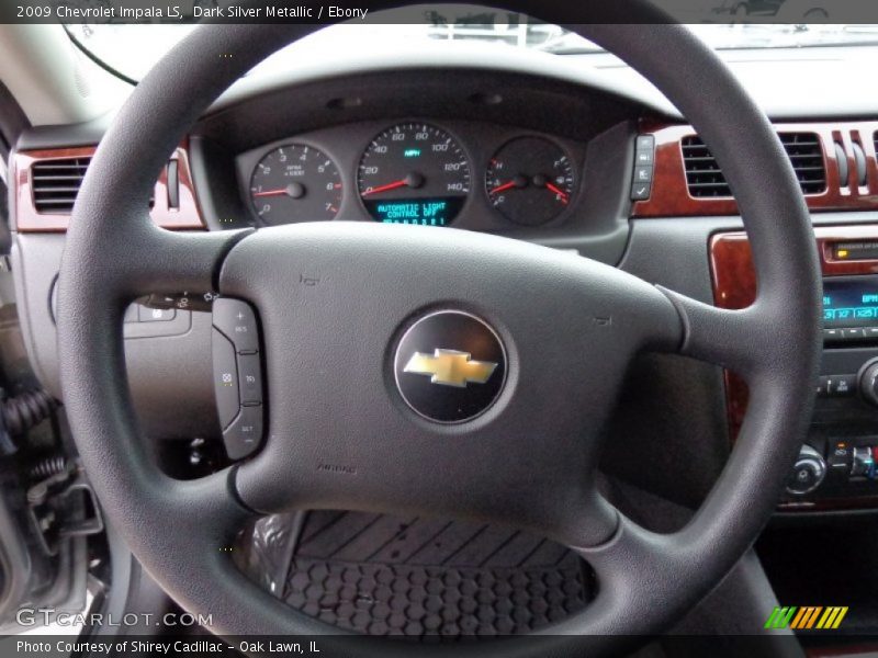 Dark Silver Metallic / Ebony 2009 Chevrolet Impala LS