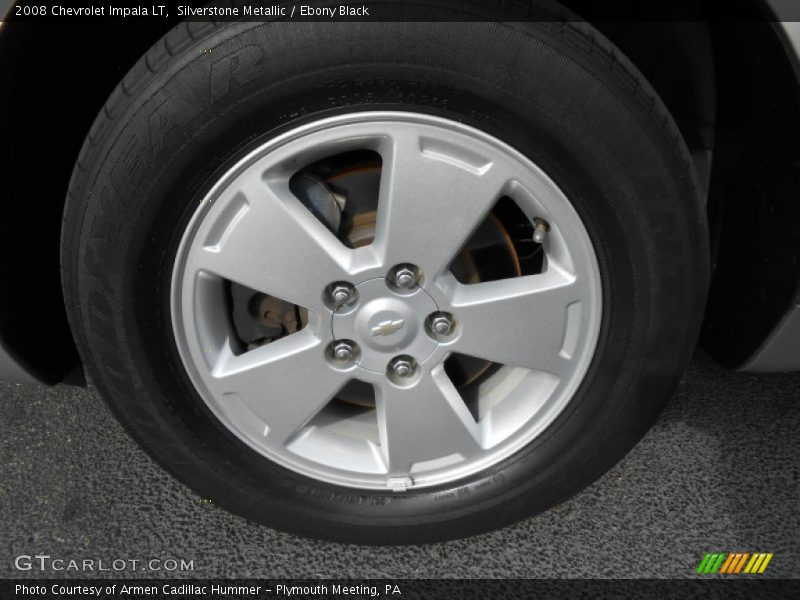 Silverstone Metallic / Ebony Black 2008 Chevrolet Impala LT