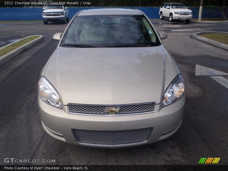 Gold Mist Metallic / Gray 2012 Chevrolet Impala LS