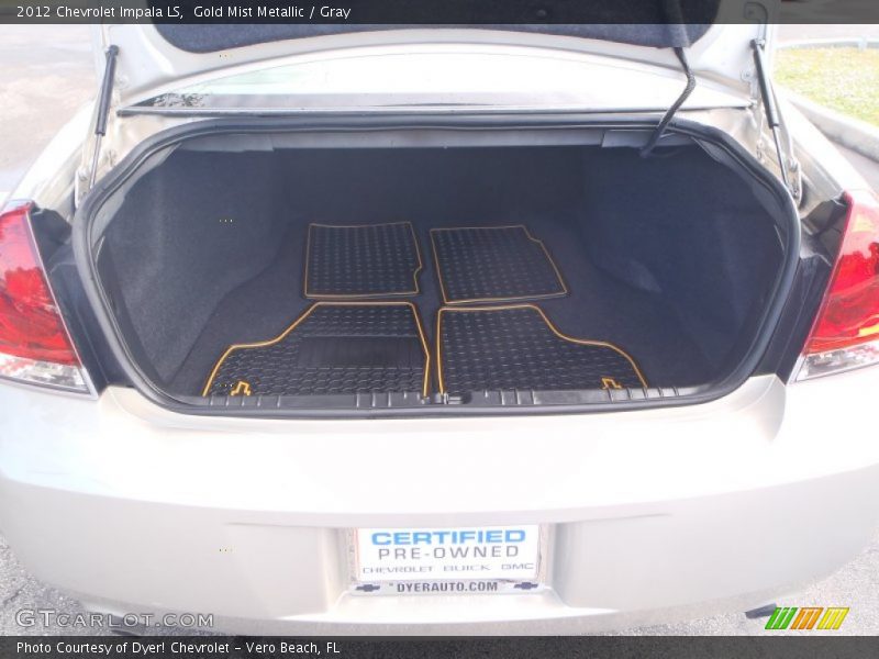 Gold Mist Metallic / Gray 2012 Chevrolet Impala LS