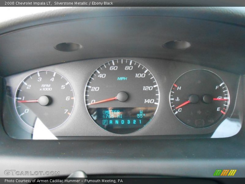 Silverstone Metallic / Ebony Black 2008 Chevrolet Impala LT