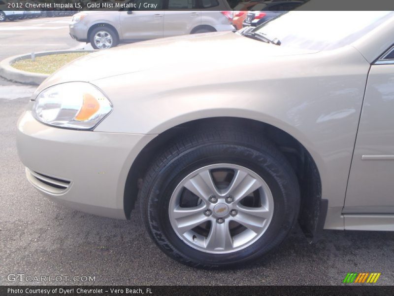 Gold Mist Metallic / Gray 2012 Chevrolet Impala LS