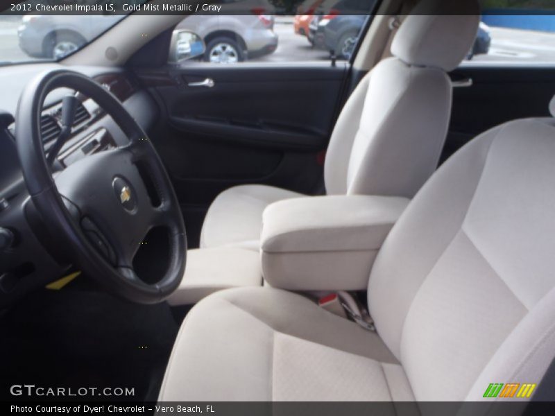 Gold Mist Metallic / Gray 2012 Chevrolet Impala LS