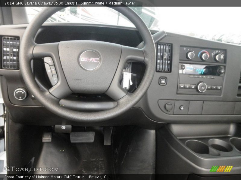 Summit White / Medium Pewter 2014 GMC Savana Cutaway 3500 Chassis