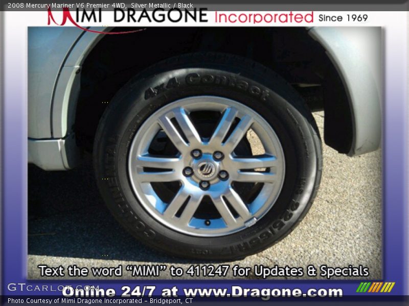 Silver Metallic / Black 2008 Mercury Mariner V6 Premier 4WD