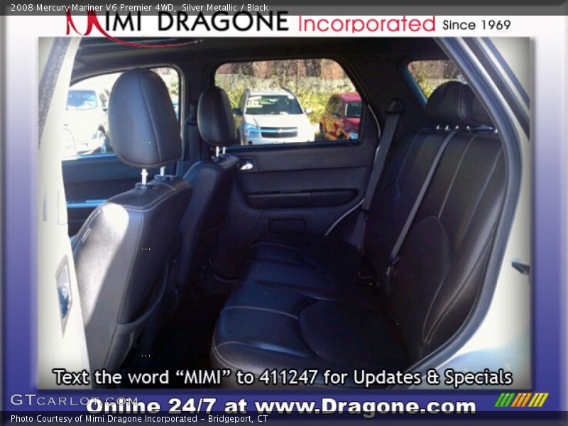 Silver Metallic / Black 2008 Mercury Mariner V6 Premier 4WD