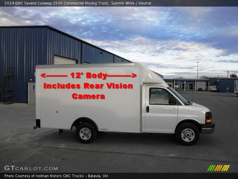  2014 Savana Cutaway 3500 Commercial Moving Truck Summit White