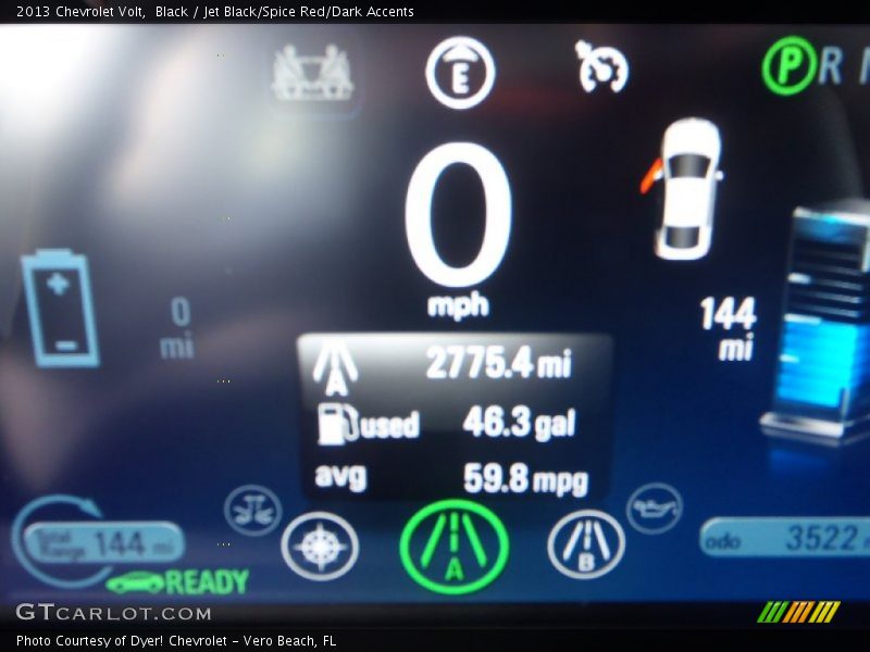 Black / Jet Black/Spice Red/Dark Accents 2013 Chevrolet Volt