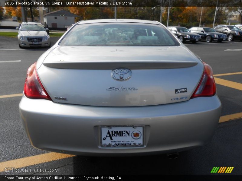 Lunar Mist Silver Metallic / Dark Stone 2005 Toyota Solara SE V6 Coupe
