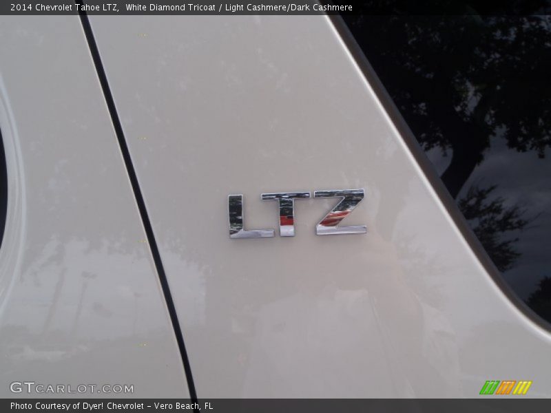 White Diamond Tricoat / Light Cashmere/Dark Cashmere 2014 Chevrolet Tahoe LTZ