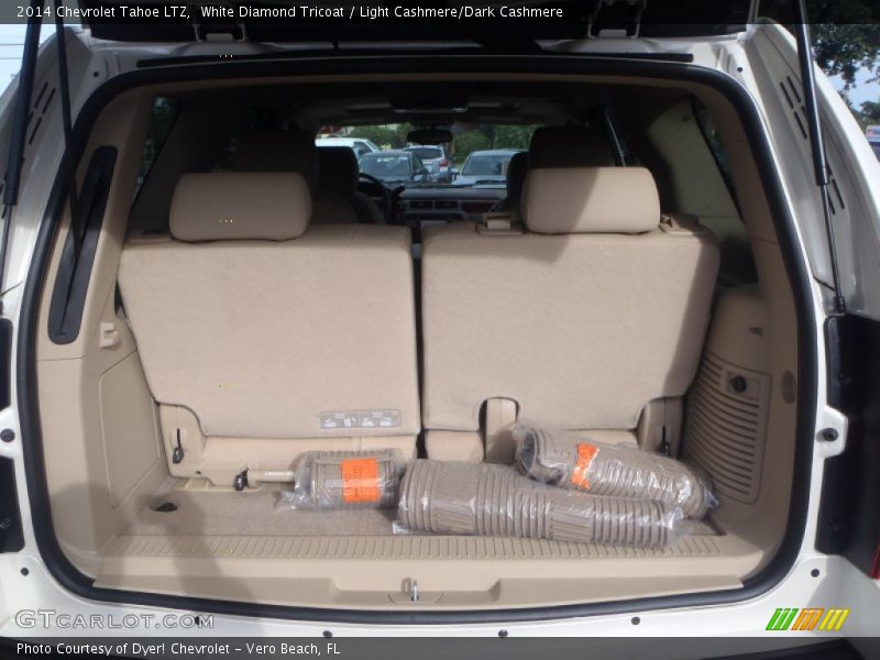 White Diamond Tricoat / Light Cashmere/Dark Cashmere 2014 Chevrolet Tahoe LTZ