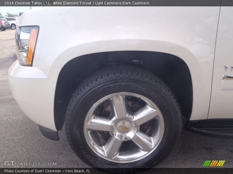 White Diamond Tricoat / Light Cashmere/Dark Cashmere 2014 Chevrolet Tahoe LTZ
