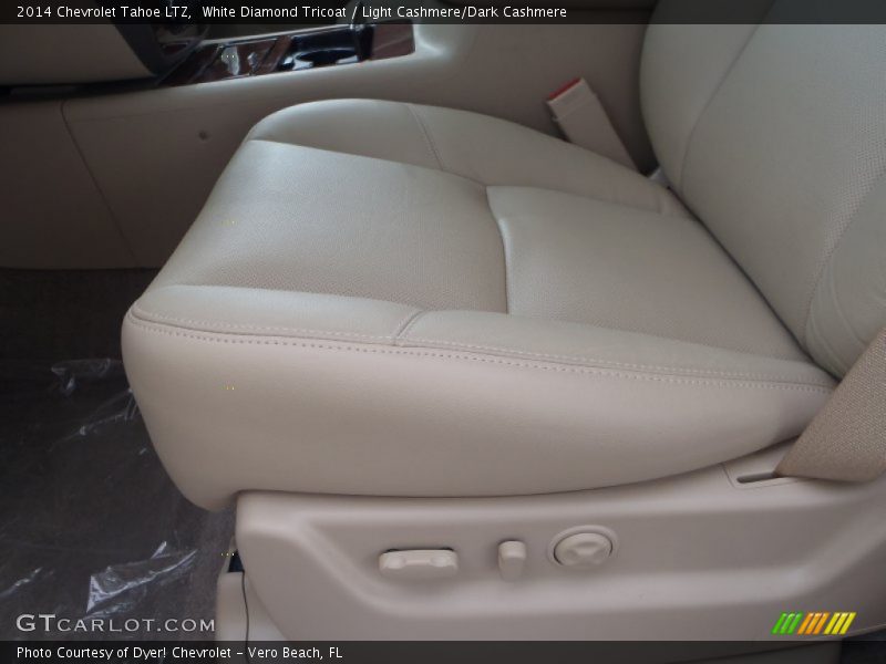 White Diamond Tricoat / Light Cashmere/Dark Cashmere 2014 Chevrolet Tahoe LTZ