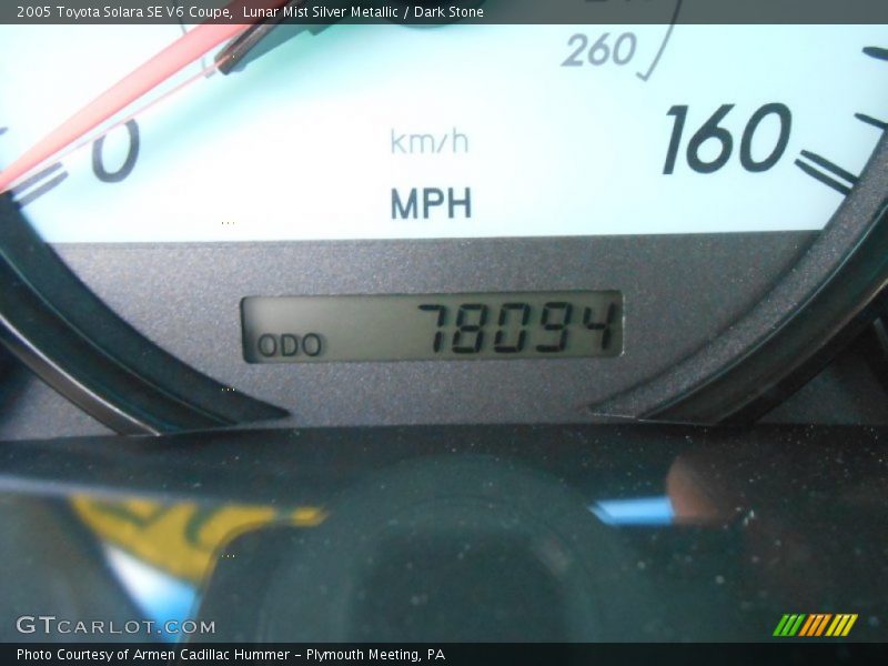 Lunar Mist Silver Metallic / Dark Stone 2005 Toyota Solara SE V6 Coupe
