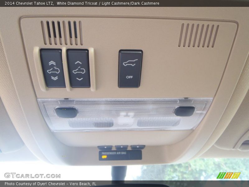 White Diamond Tricoat / Light Cashmere/Dark Cashmere 2014 Chevrolet Tahoe LTZ