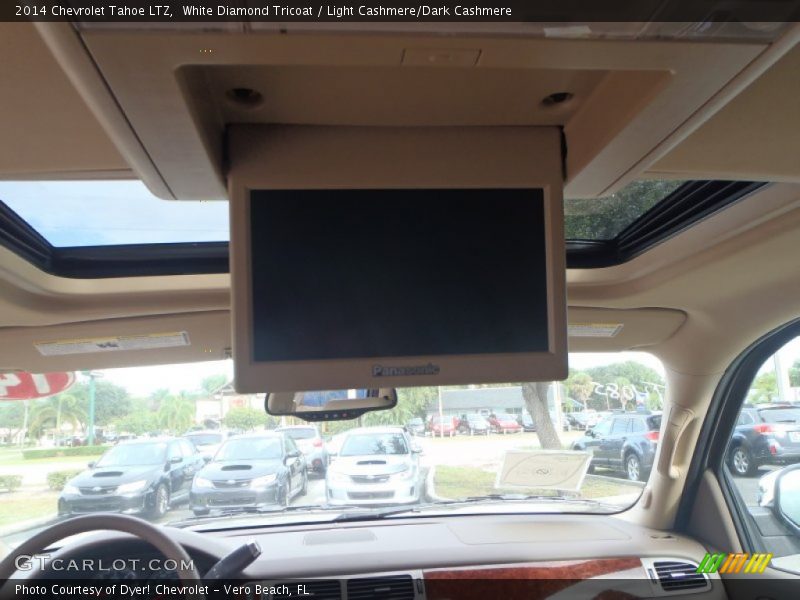 White Diamond Tricoat / Light Cashmere/Dark Cashmere 2014 Chevrolet Tahoe LTZ