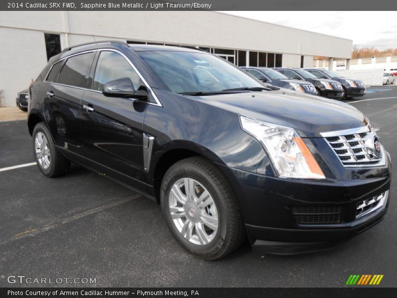 Sapphire Blue Metallic / Light Titanium/Ebony 2014 Cadillac SRX FWD