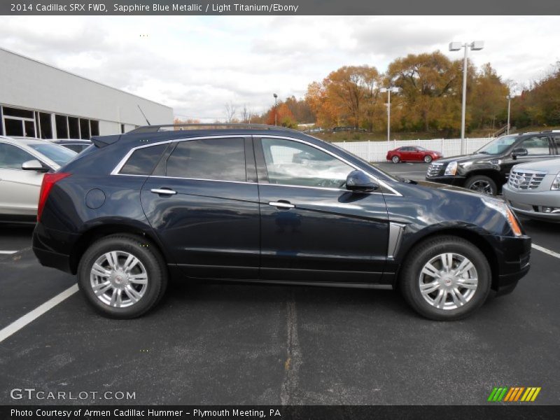 Sapphire Blue Metallic / Light Titanium/Ebony 2014 Cadillac SRX FWD