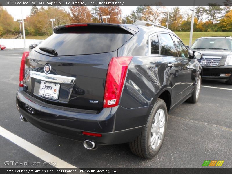 Sapphire Blue Metallic / Light Titanium/Ebony 2014 Cadillac SRX FWD