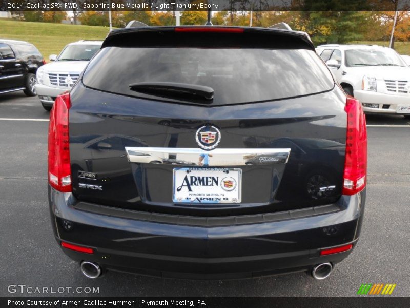 Sapphire Blue Metallic / Light Titanium/Ebony 2014 Cadillac SRX FWD