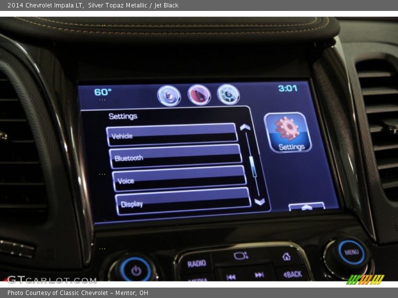 Silver Topaz Metallic / Jet Black 2014 Chevrolet Impala LT