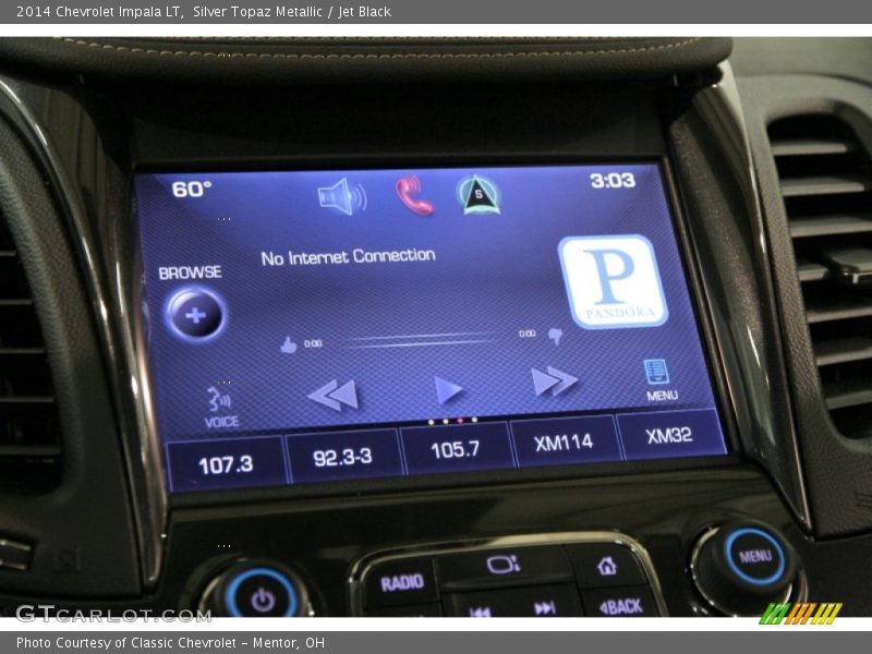 Silver Topaz Metallic / Jet Black 2014 Chevrolet Impala LT